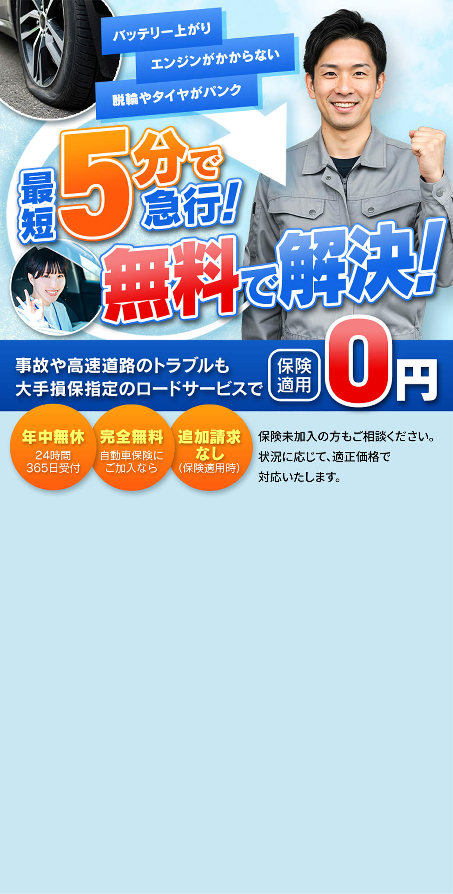 事故・故障時の緊急対応メインビジュアル